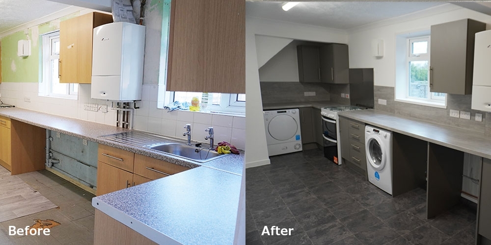A newly fitted kitchen