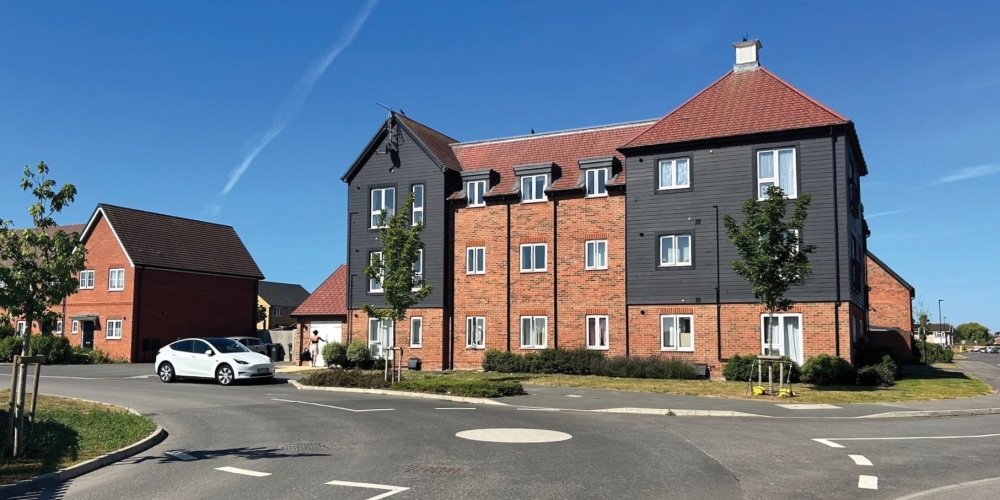 A new build development site