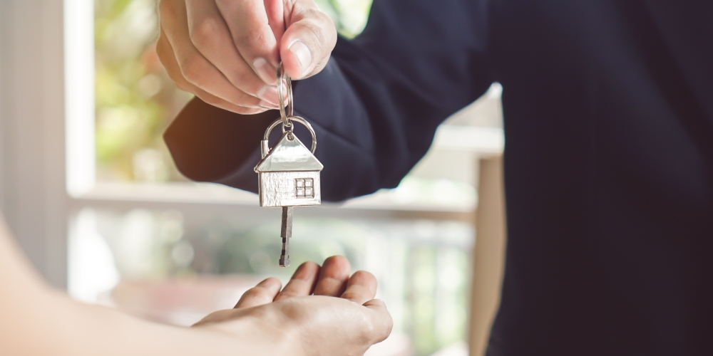 Handing over keys to the home