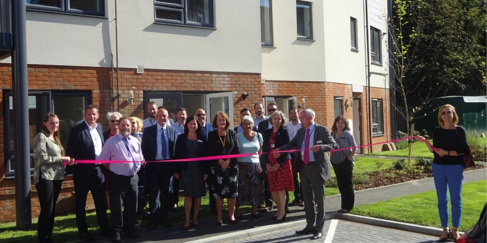 The official opening of Alden Court, Horsham Saxon Weald